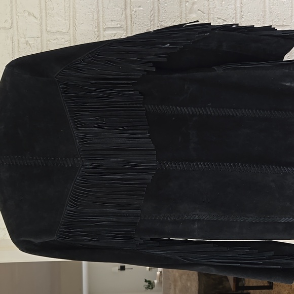 B lucid womens suede fringe jacket - Picture 9 of 10